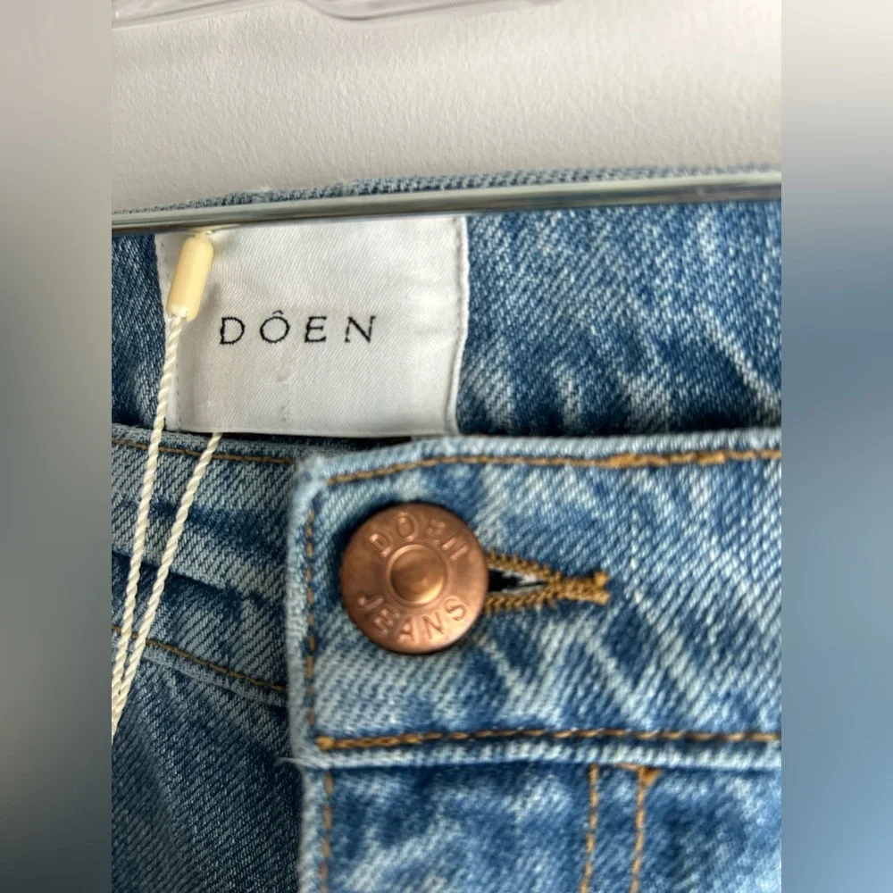 NWT DÔEN Shep Jeans | 90s Straight Leg Organic Cotton Denim Sz 32 - Picture 5 of 10